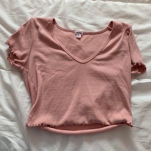 Large pink crop top from Garage